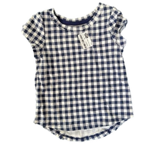 Girls Cat and Jack Gingham Shirt Size 18M NWOT
